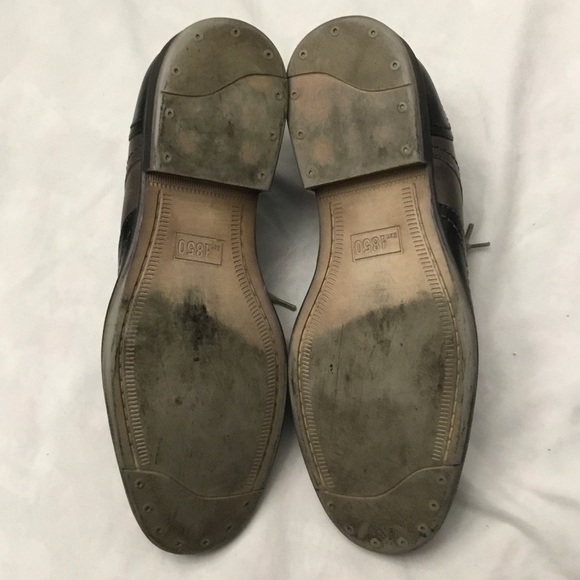 J and M grey and black dress shoes - Picture 4 of 10